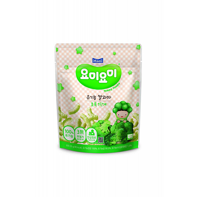 Organic Rice Snacks Green Stage 1 (broccoli)